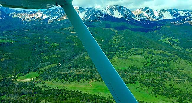 Montana Airplane Mountain Views