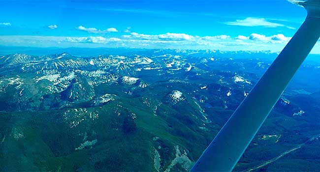 Views Of The Bridgers From Above Airplane Tours